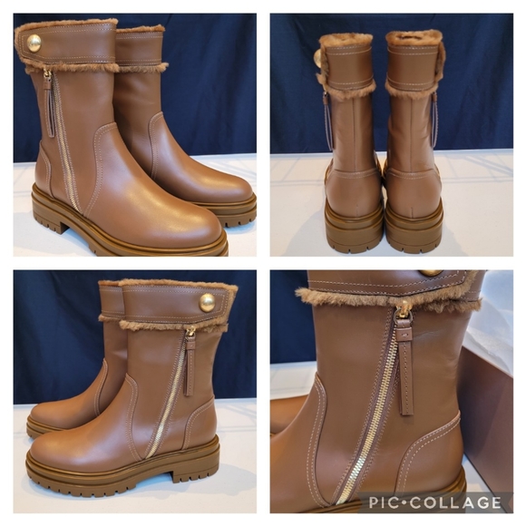 Gianurito Rossi‑Milan Shoes - Gianurito Rossi‑Milan, Montreal Cuoio, Brown Leather Boots, New in Box, 38.5